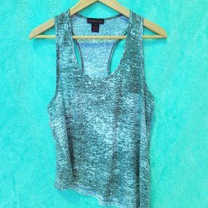 Material Girl grey high low tank top size medium